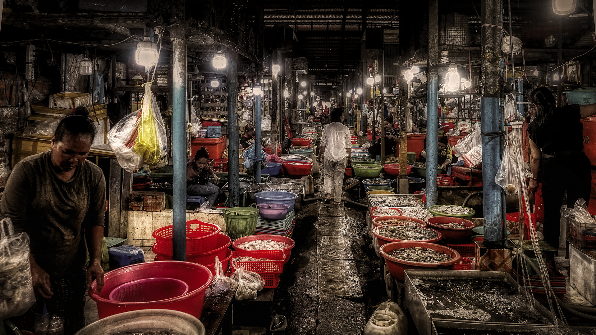 Auf dem Markt in Sihanoukville, Kambodscha (XV)