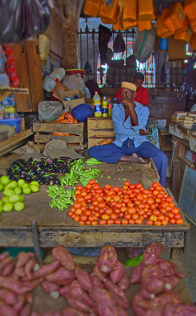 Auf dem Markt in Stone Town