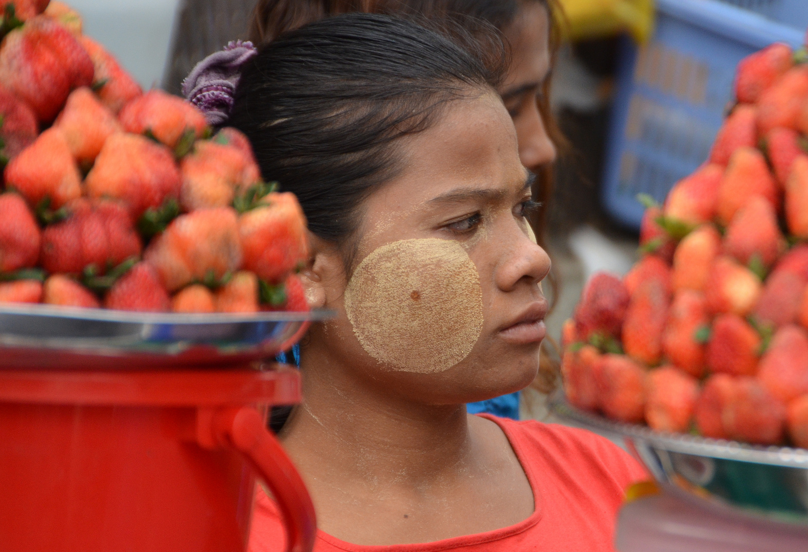 Auf dem Markt in Yangon