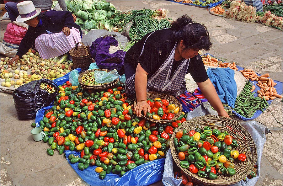 Auf dem Markt von Pisaq