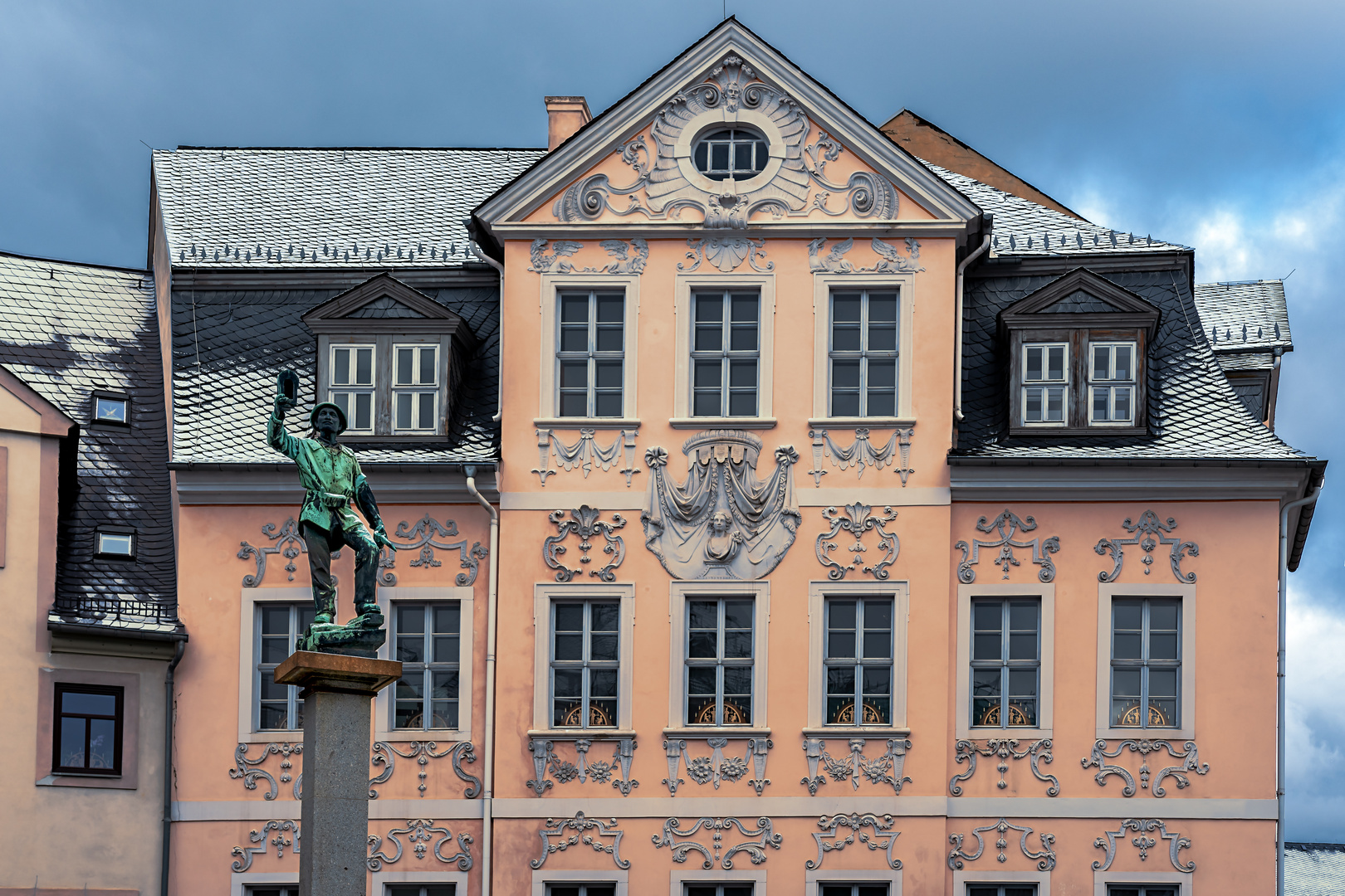 Auf dem Markt von Schneeberg