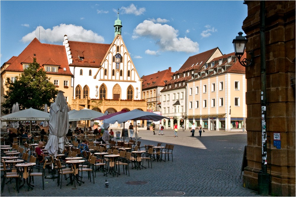 Auf dem Marktplatz ...