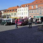 Auf dem Marktplatz In der Stadt Waren März 2014