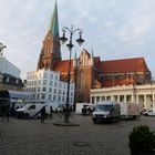 Auf dem Marktplatz in Schwerin-