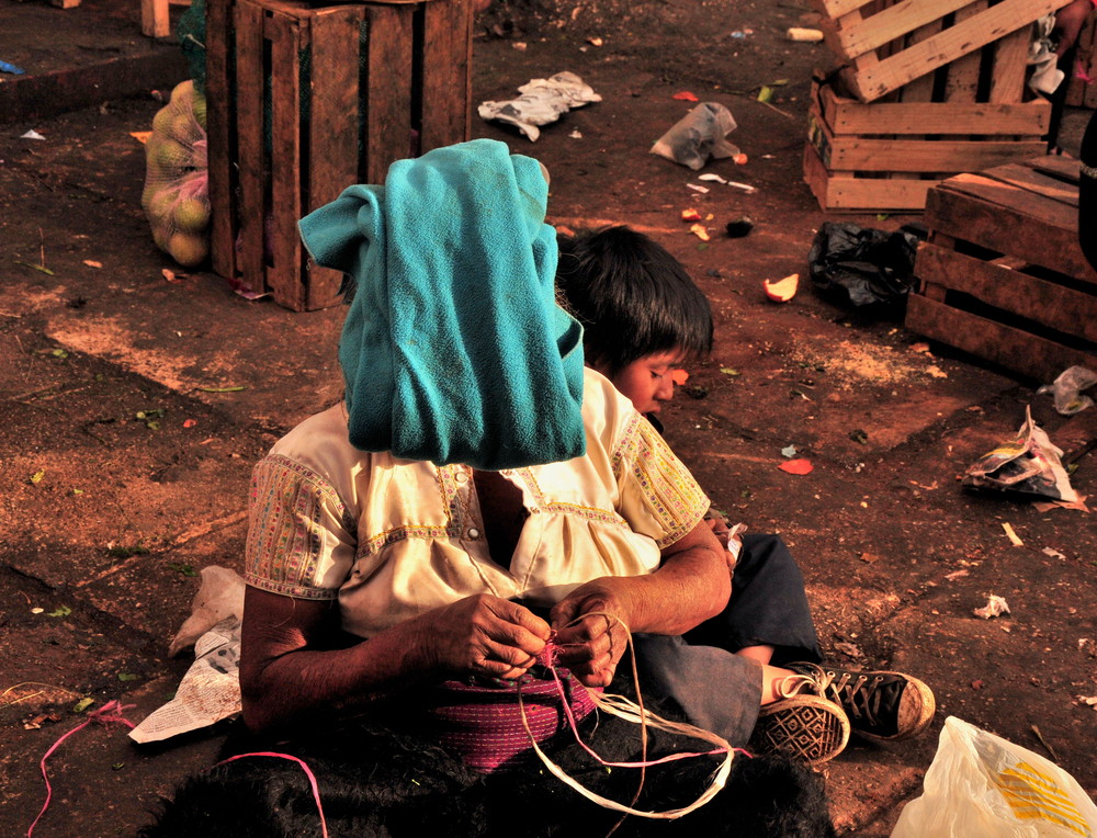 Auf dem Maya Markt in San Cristobal