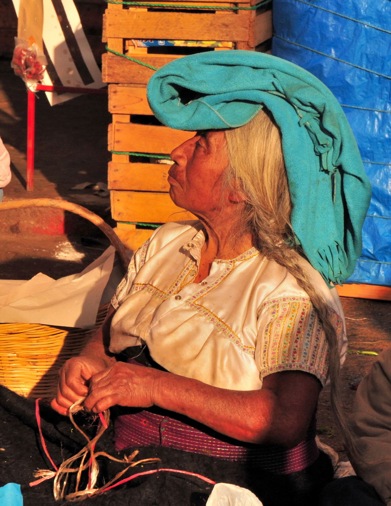 Auf dem Maya Markt in San Cristobal- eine stolze Frau