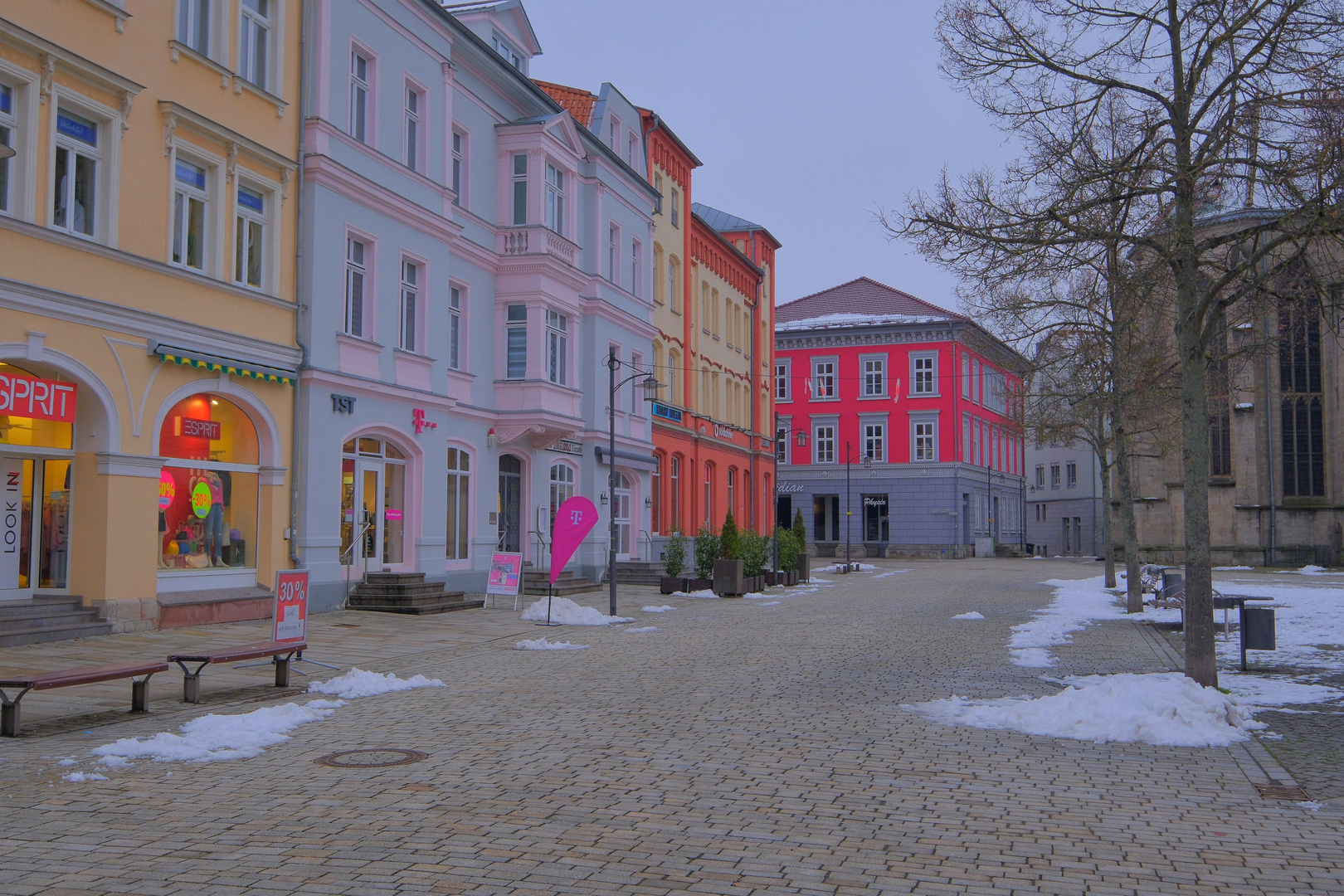 auf dem Meininger Marktplatz