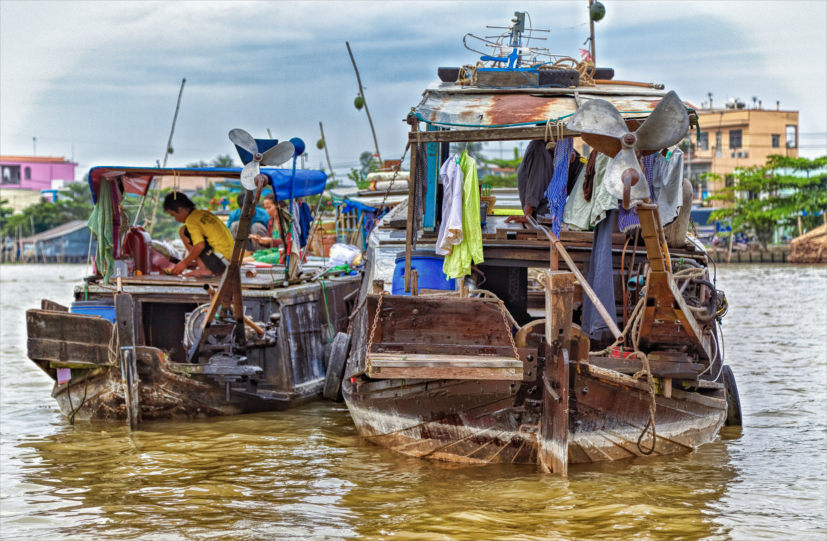 Auf dem Mekong