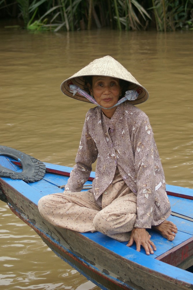 Auf dem Mekong