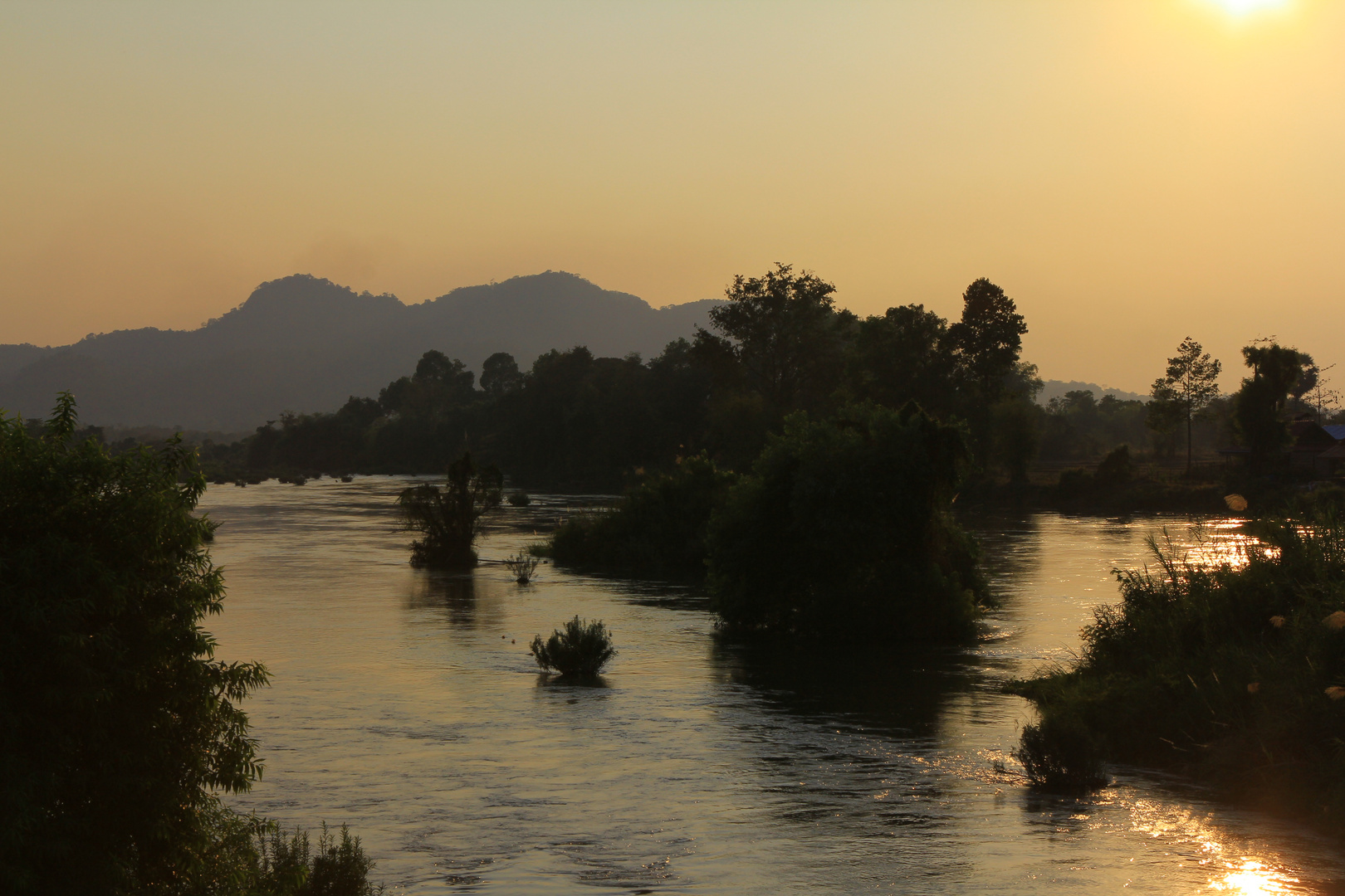 Auf dem Mekong