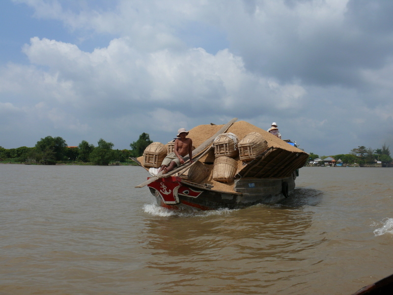 Auf dem Mekong