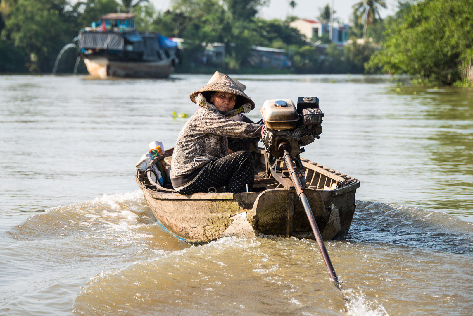 Auf dem Mekong