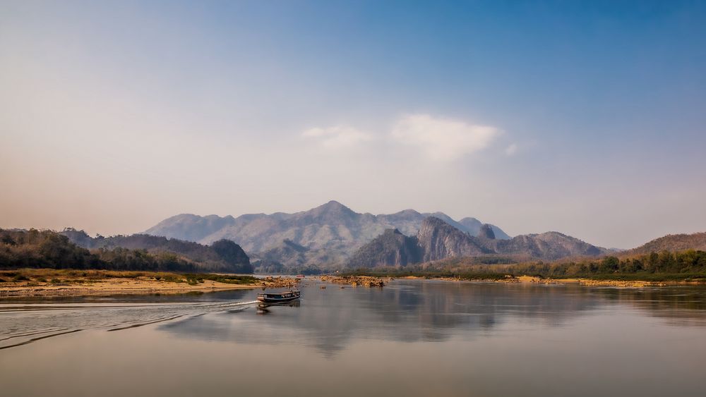 Auf dem Mekong