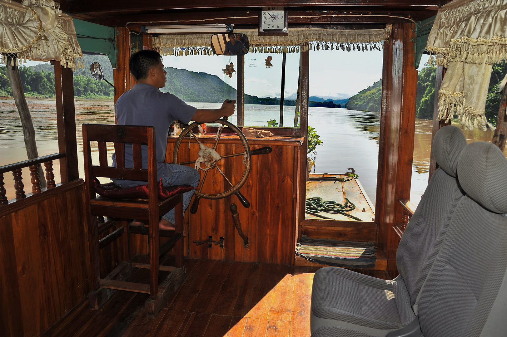 Auf dem Mekong unterwegs