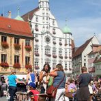 Auf dem Memminger Marktplatz