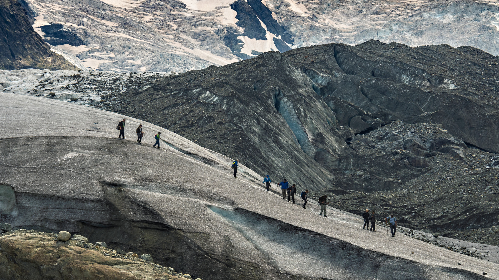 Auf dem Morteratschgletscher