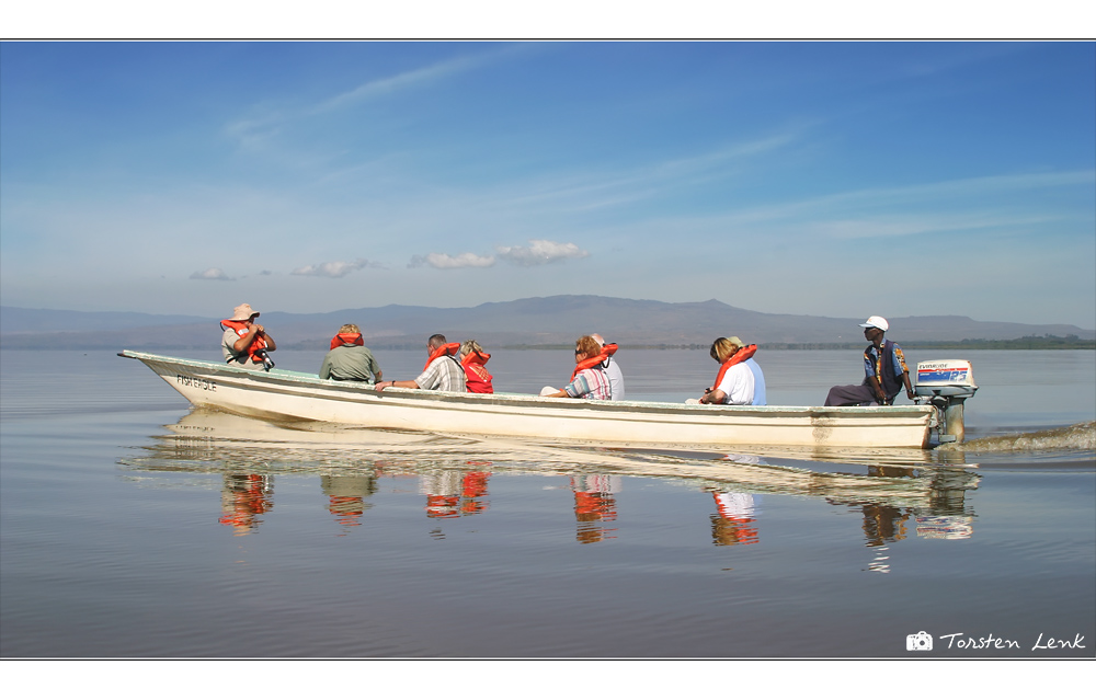 Auf dem Naivasha See