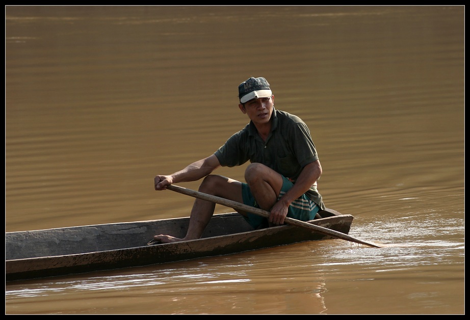 Auf dem Nam Hinboun, Khammouane Provinz, Laos