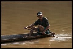 Auf dem Nam Hinboun, Khammouane Provinz, Laos