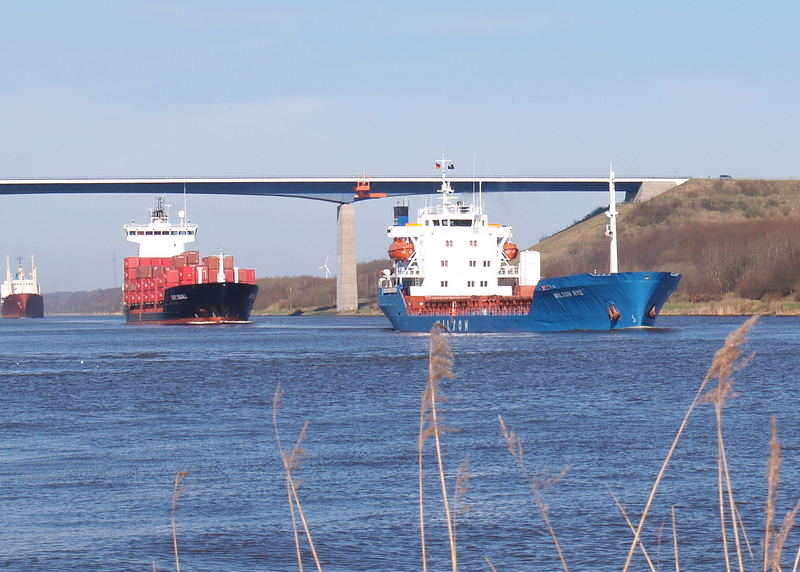 Auf dem Nord - Ostsee - Kanal