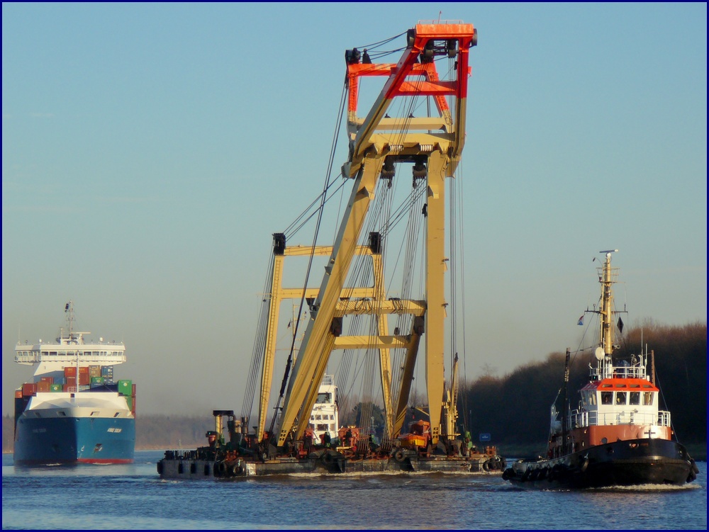 Auf dem Nord-Ostsee-Kanal