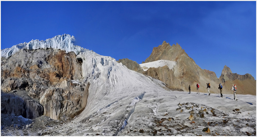 Auf dem Ochsentalgletscher...