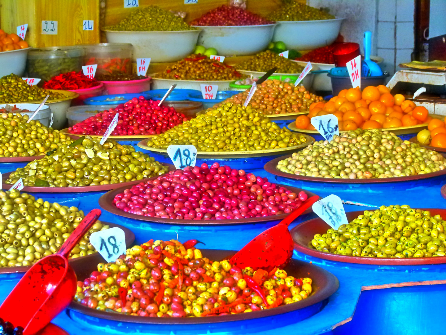 Auf dem Olivenmarkt in Casablanca
