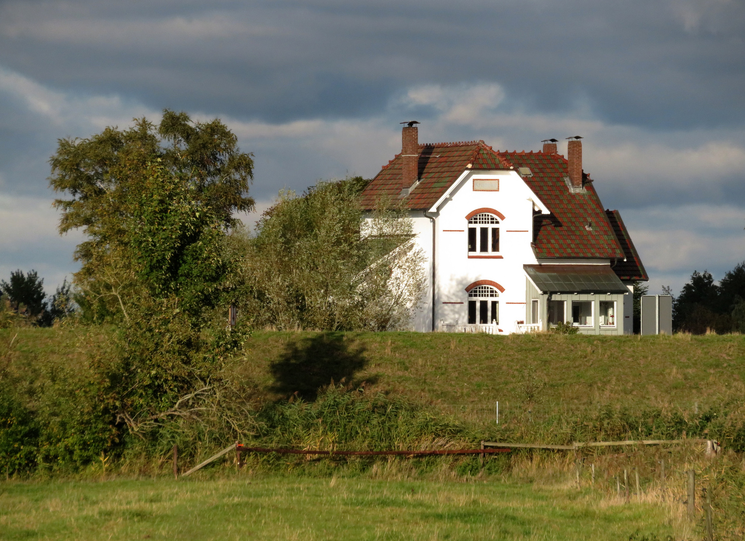 auf dem Ostedeich in Osten ...