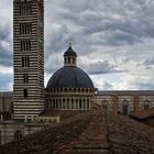 Auf dem Panorama von Siena