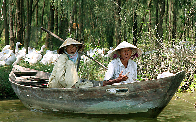 Auf dem Parfumfluss in Vietnam