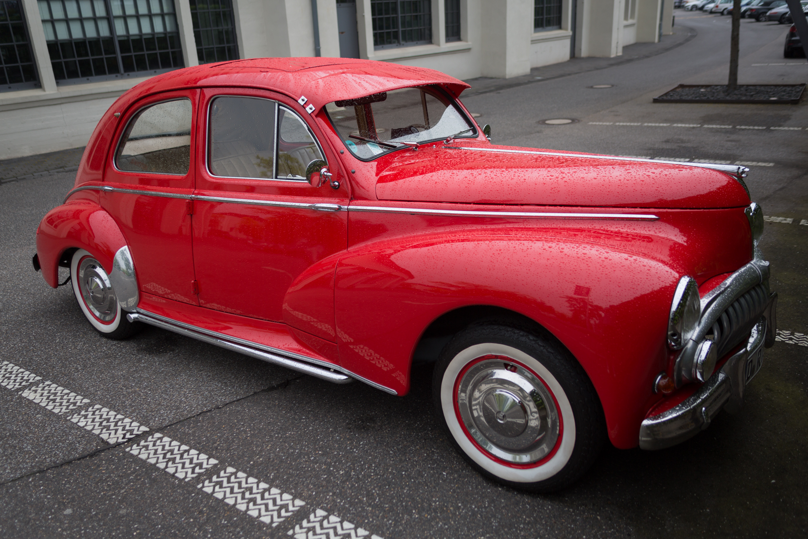 Auf dem Parkplatz