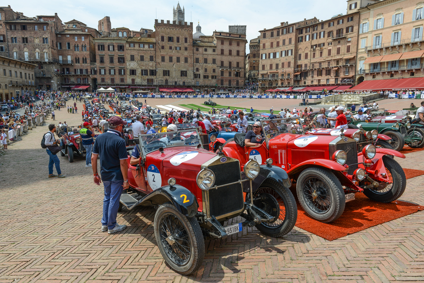 auf dem "Piazza del Campo" in Siena