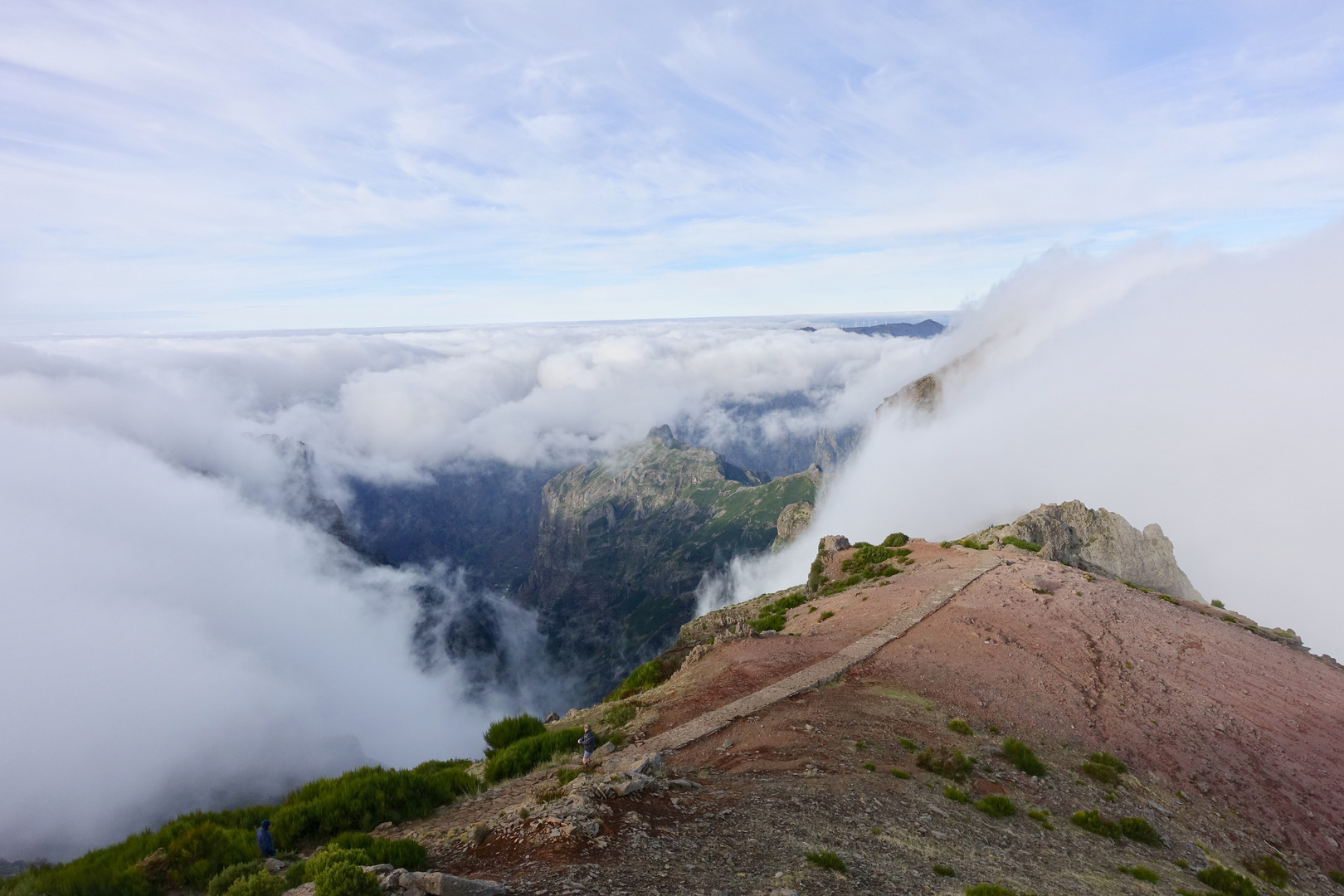 Auf dem Pico do Areeiro auf Madeira am 5. 1. 2019