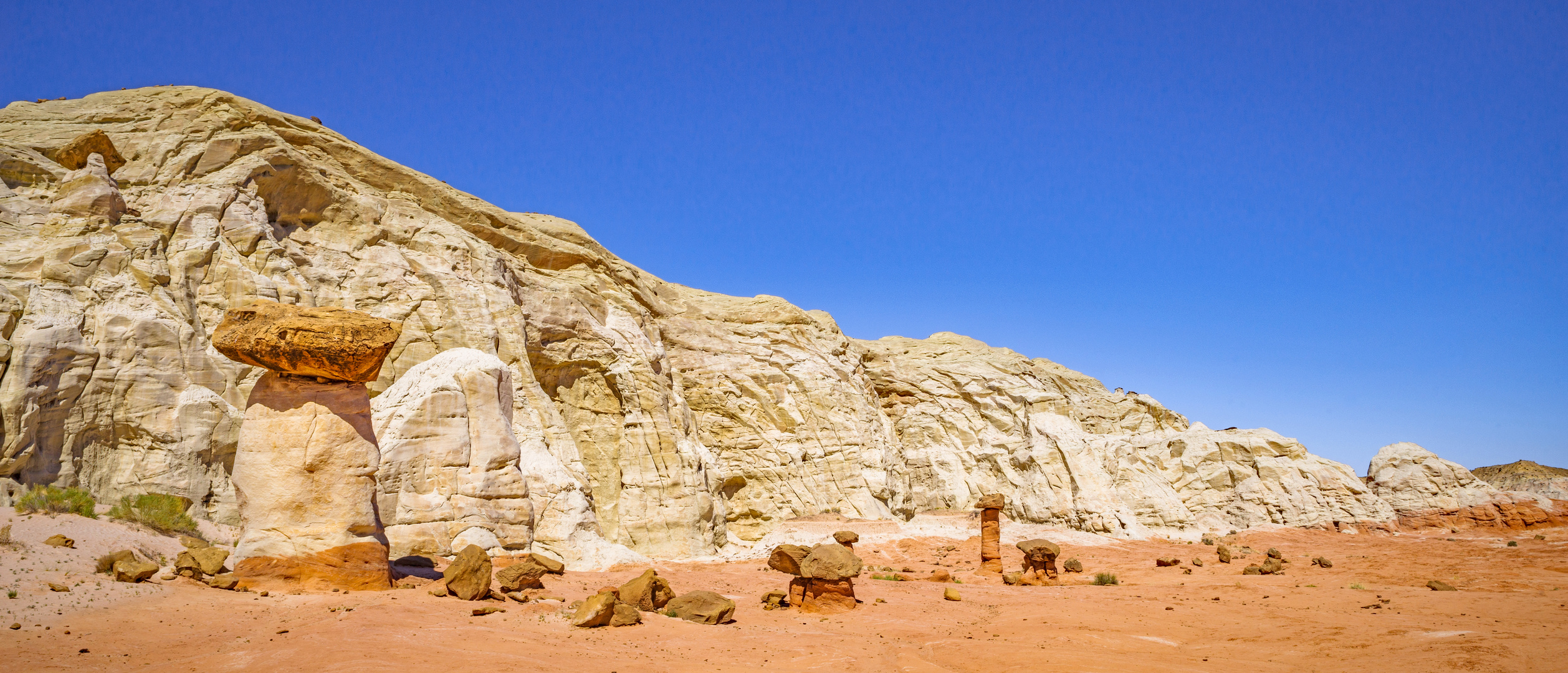 Auf dem Plateau der Toadstool Hoodoos