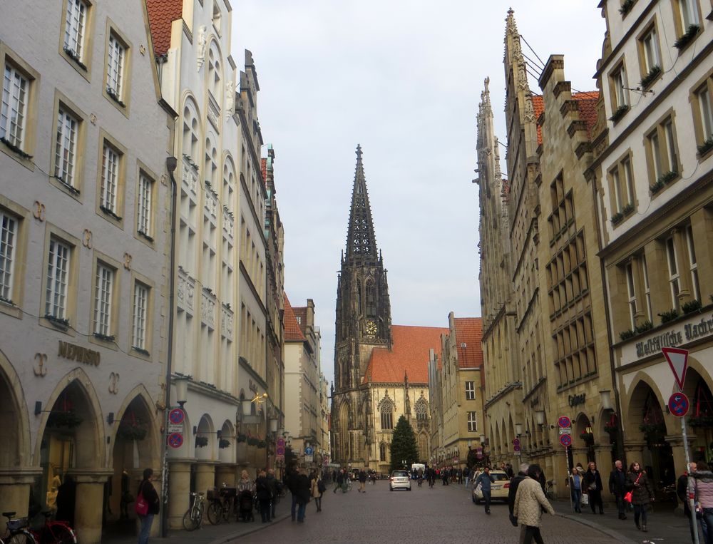 Auf dem Prinzipalmarkt in Münster