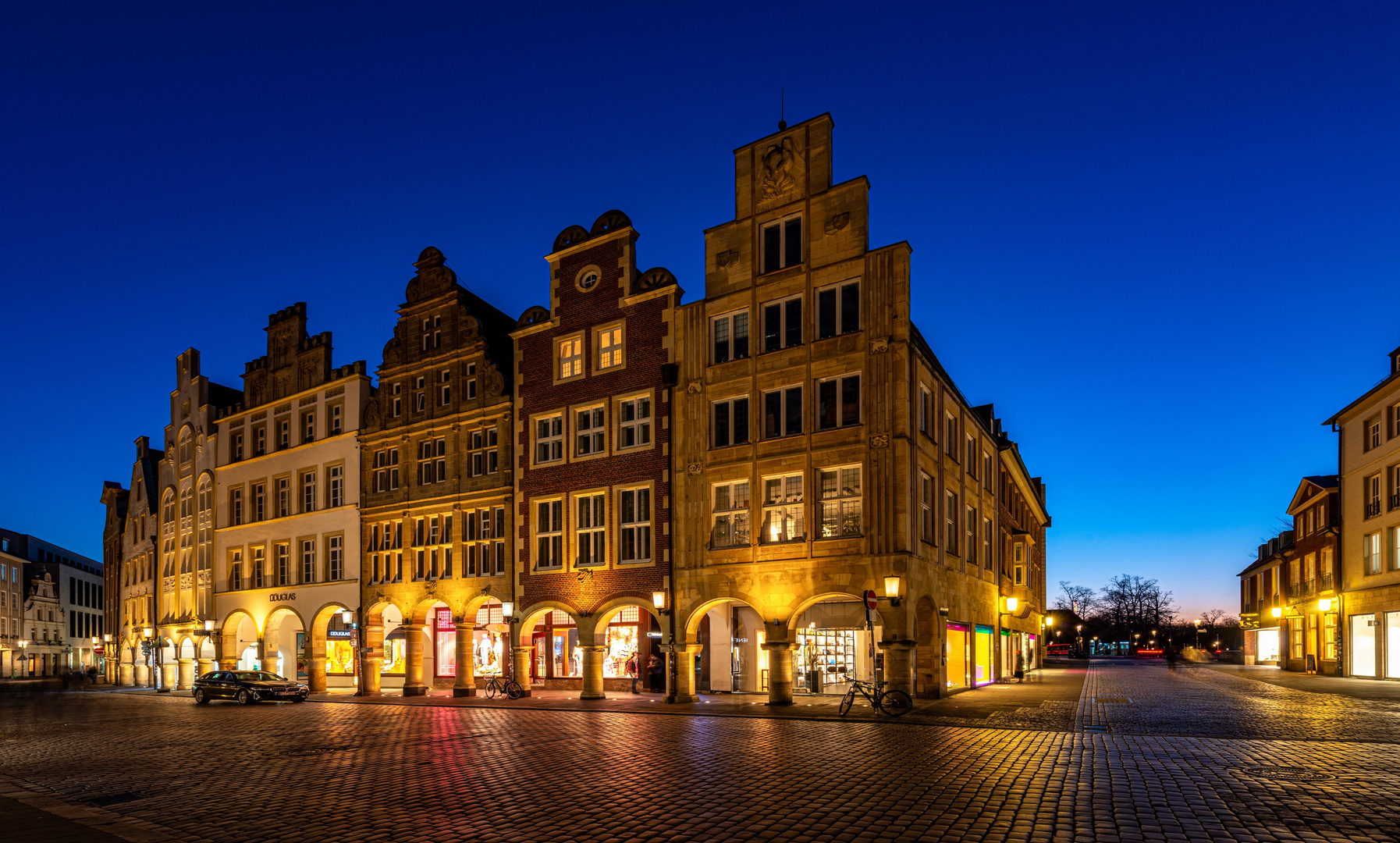 Auf dem Prinzipalmarkt mit Blick zum Domplatz