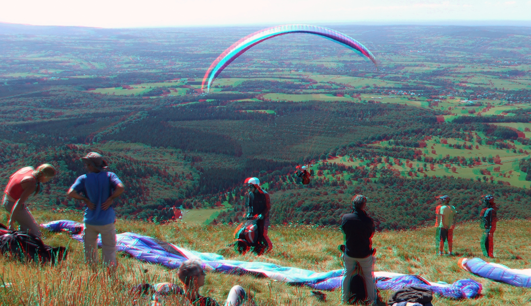 Auf dem Puy de Dome in der Auvergne (auch in 3D mpo)