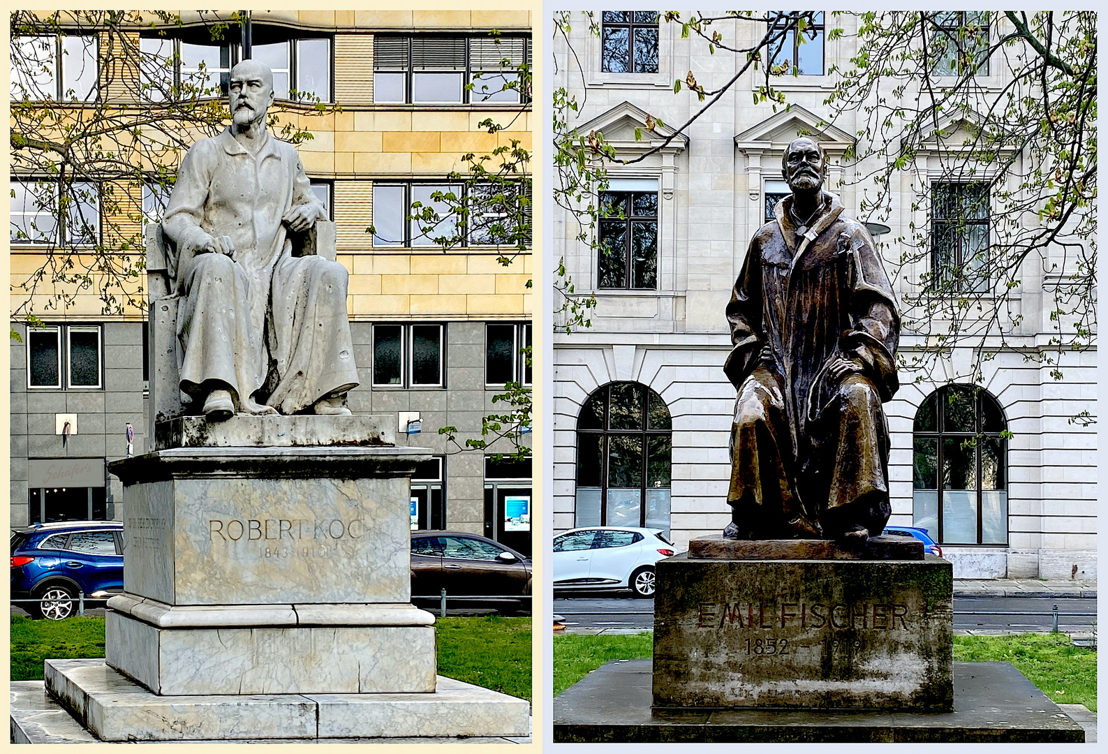 Auf dem Robert-Koch-Platz in Berlin-Mitte