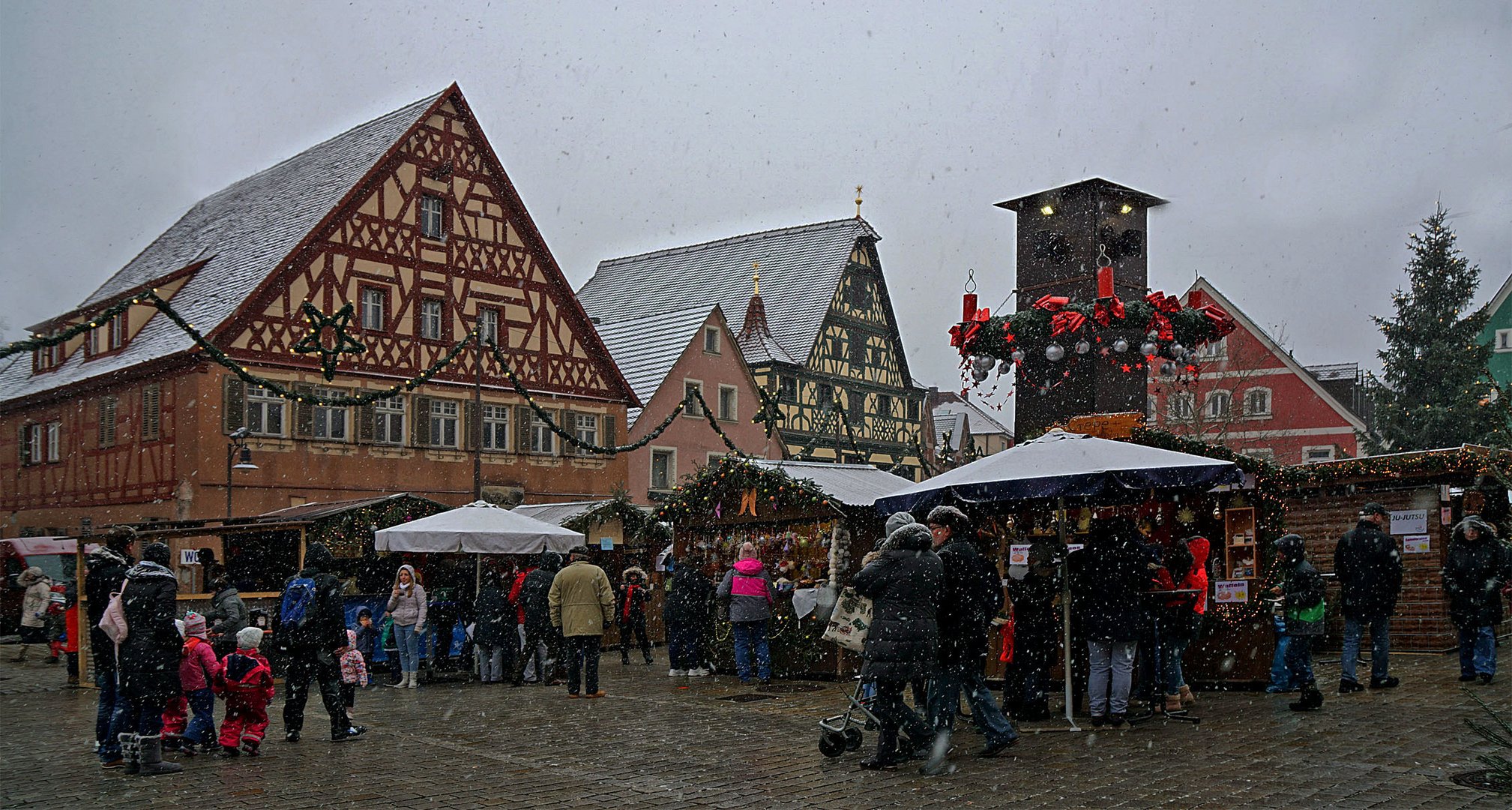 Auf dem Rother Weihnachtsmarkt