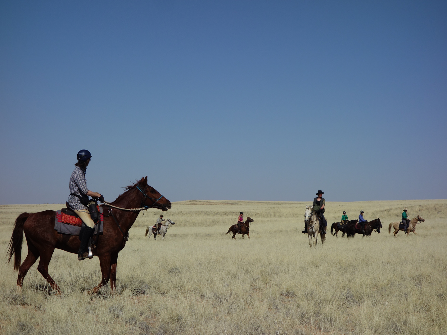 Auf dem Ruecken der Pferde durch die Namib