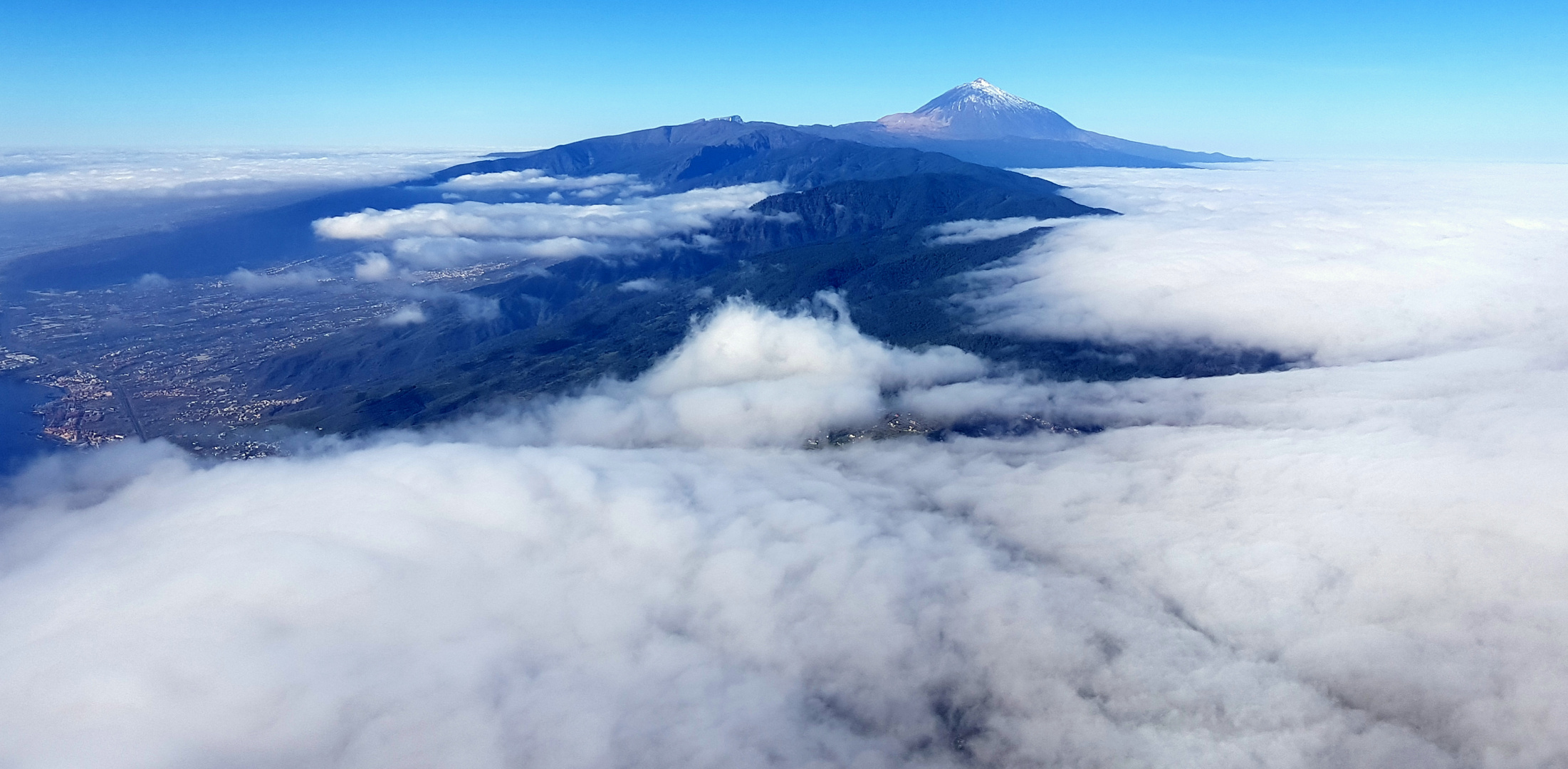 Auf dem Rückflug von El Hierro