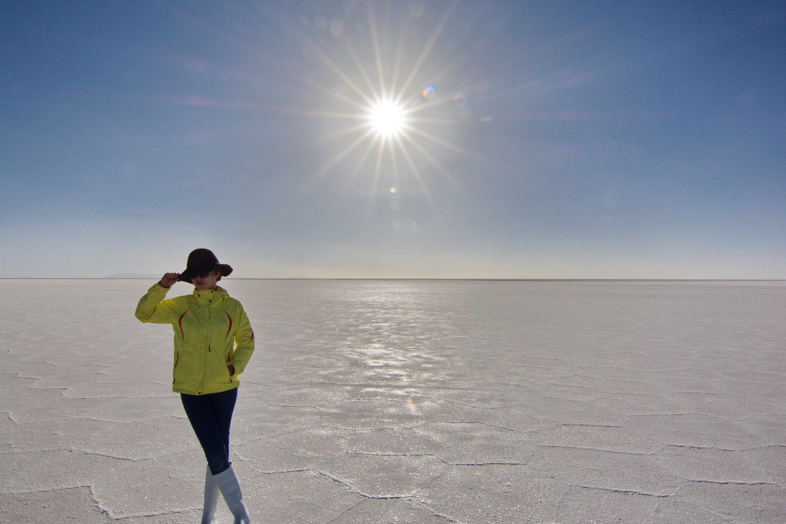 Auf dem Salar de Uyuni Bild 2