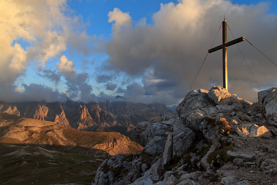 Auf dem Schlerngipfel 2564 m hoch