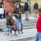 Auf dem Schlossplatz von Warschau