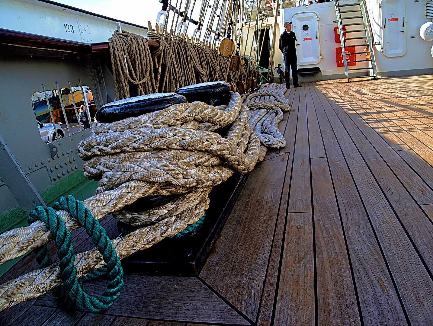 Auf dem Segelschulschiff Kruzenshtern  1