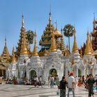 Auf dem Singuttara-Hügel der Shwedagon-Pagode