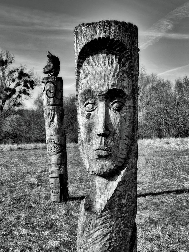 Auf dem Skulpturenweg im NP Hainich