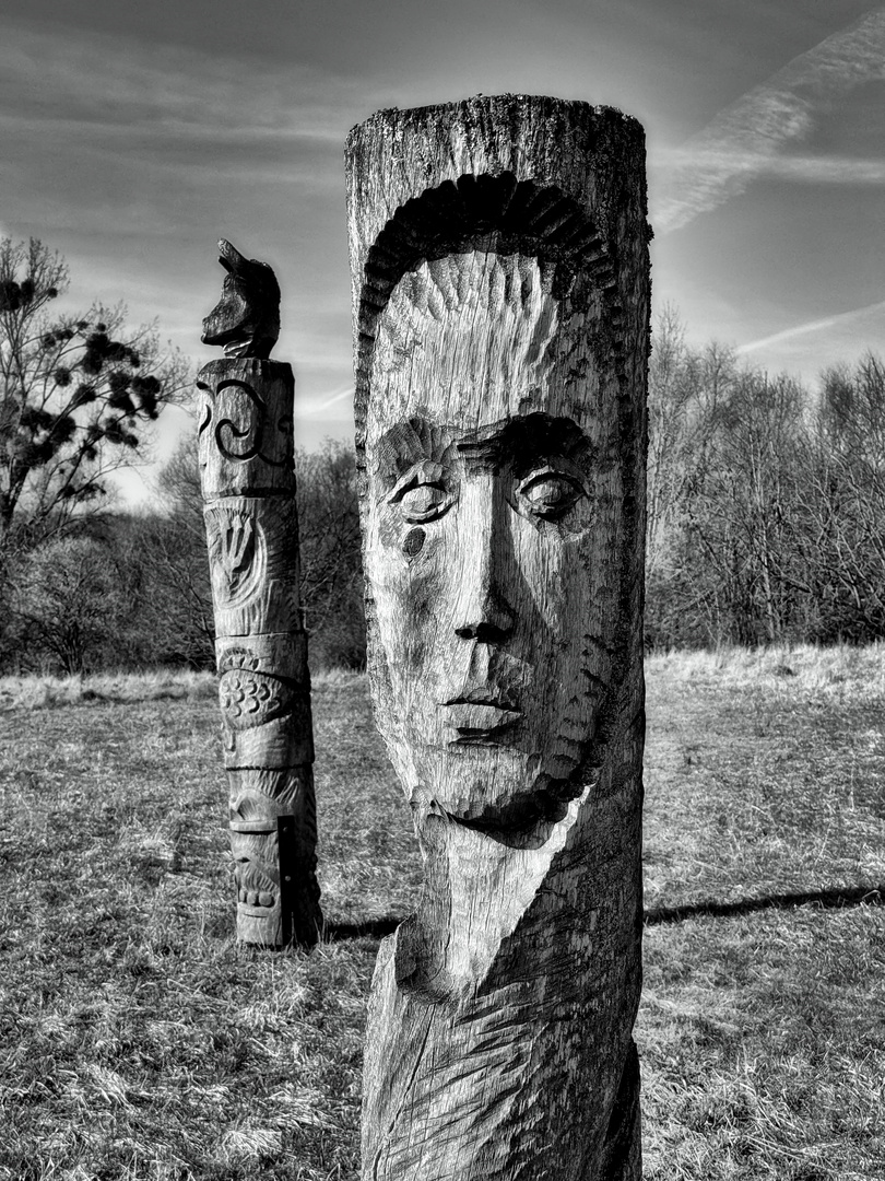 Auf dem Skulpturenweg im NP Hainich