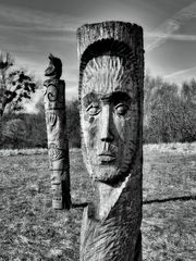 Auf dem Skulpturenweg im NP Hainich