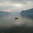 Auf dem Sognefjord vor Leikanger.